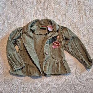 Strawberry Shortcake girls 18 months  corduroy embroidered jacket has defect